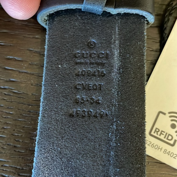 SOLD Gucci , GG marmont black belt,  85CM - Picture 7 of 7